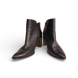 Lucky Brand Leather Ankle Boots Black